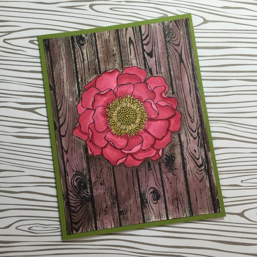 masked blended bloom card a
