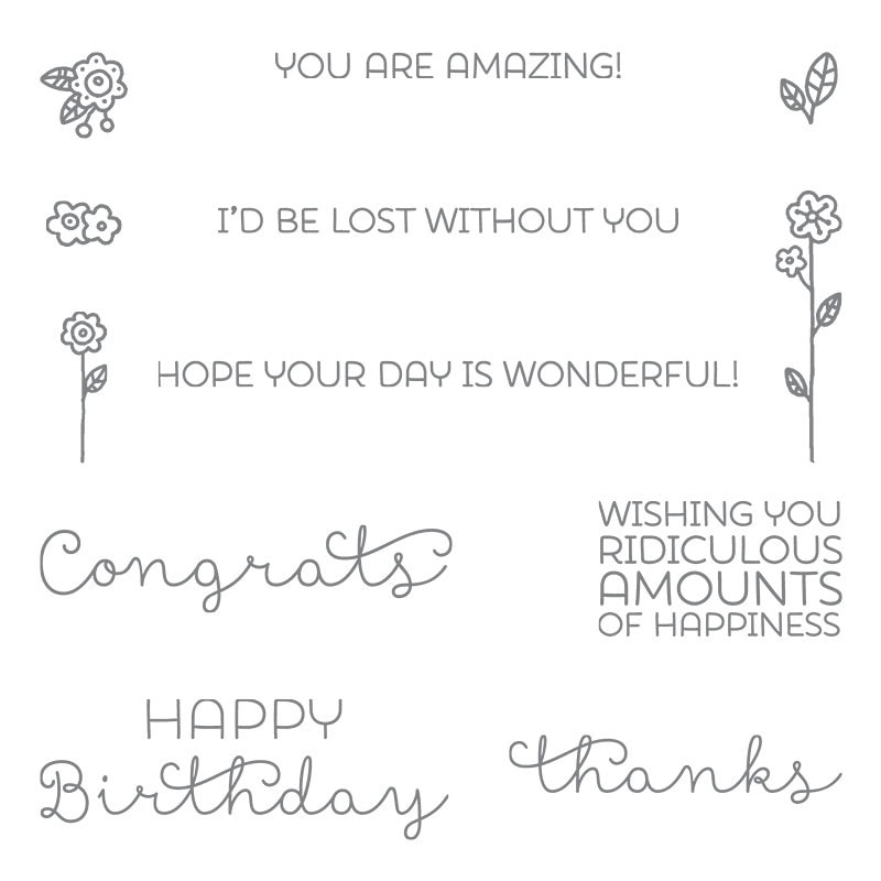Cottage Greetings stamp set