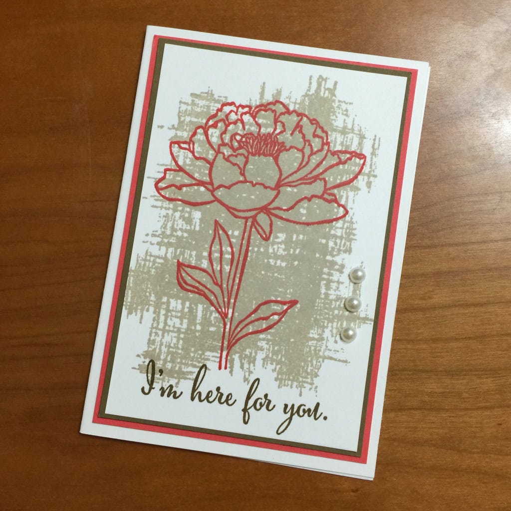 I'm here for you stamp club card a
