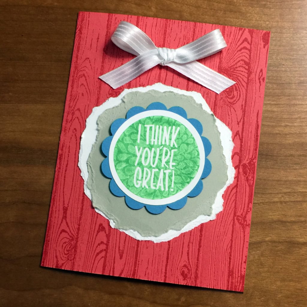 i think you're great torn card a