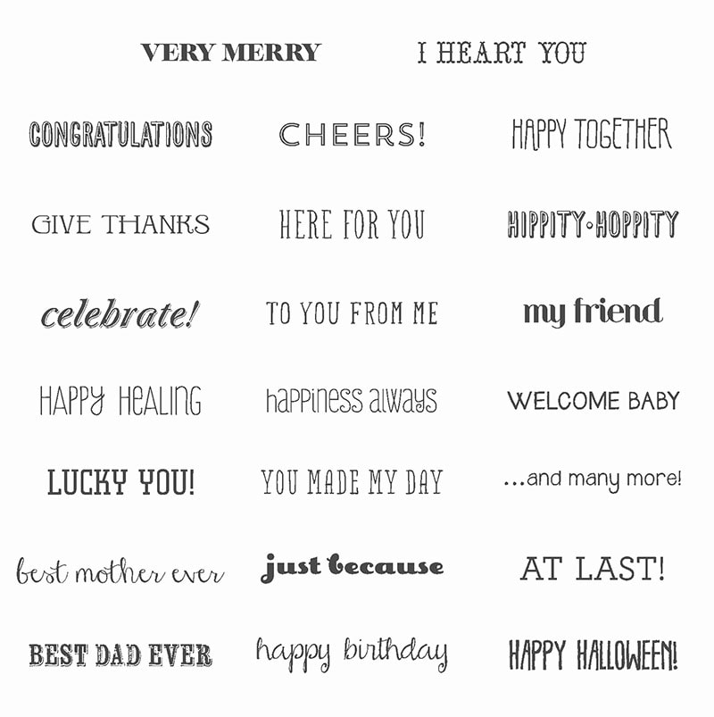And Many More stamp set