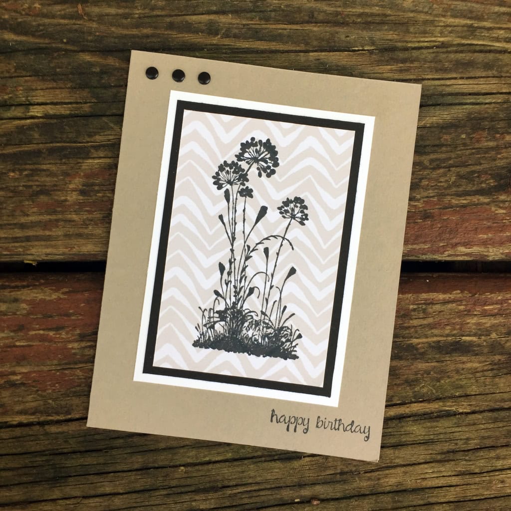Silhouette card a