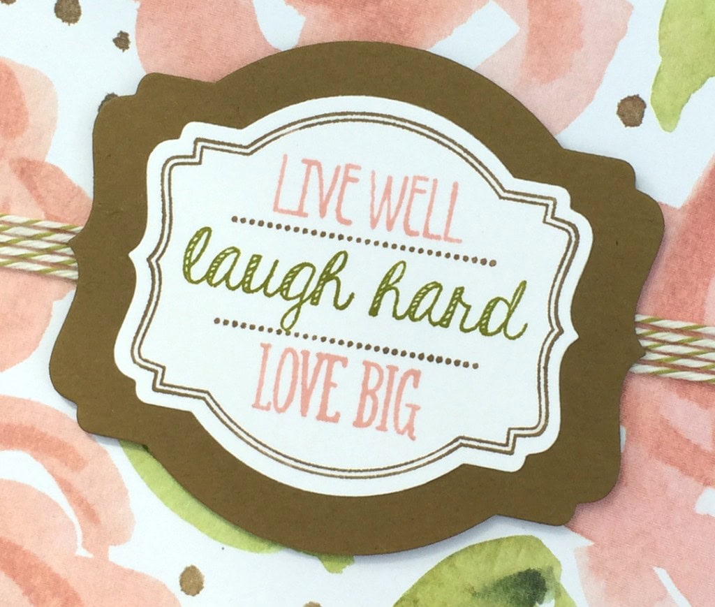 rose live laugh love card b2