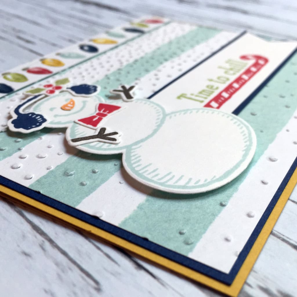 Time to Chill snowman card b