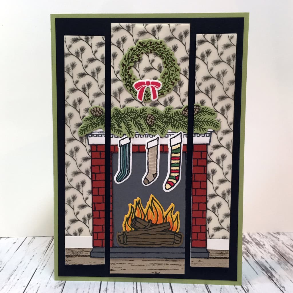 tryptic fireplace card a