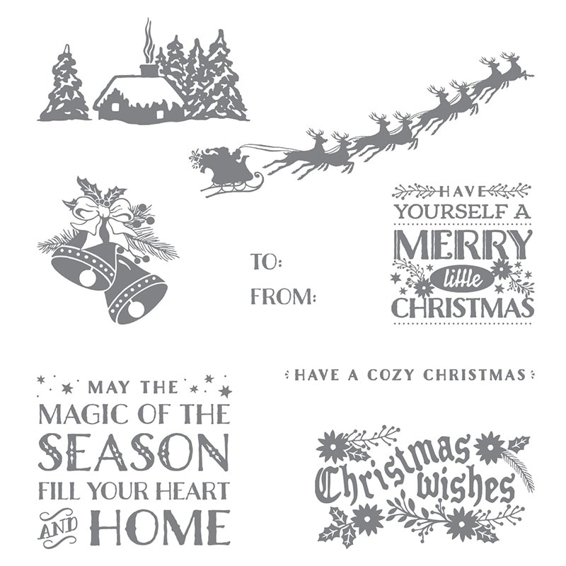 Cozy Christmas stamp set