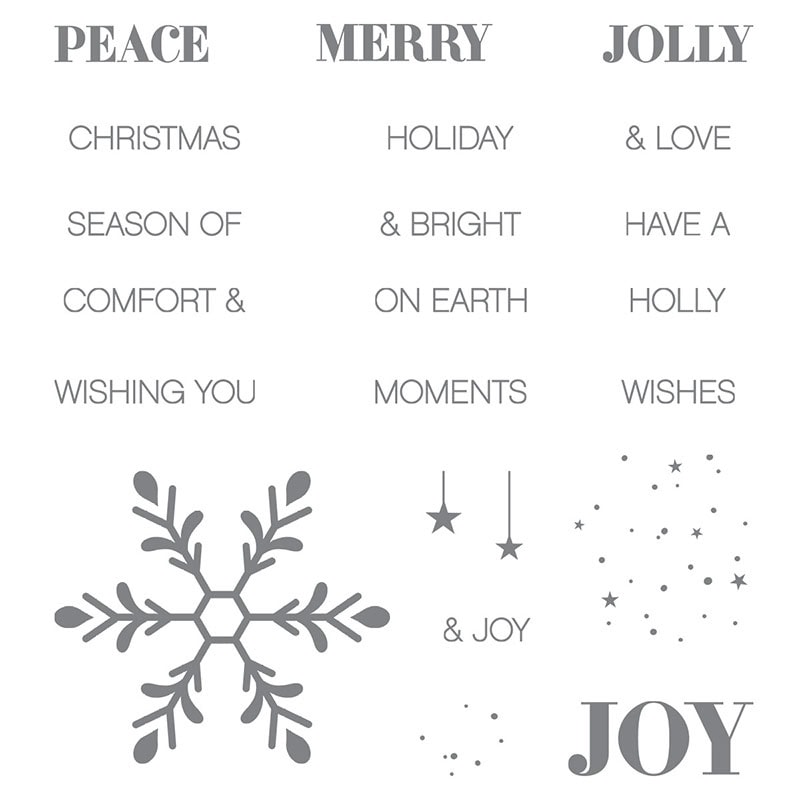 Holly Jolly Greetings stamp set
