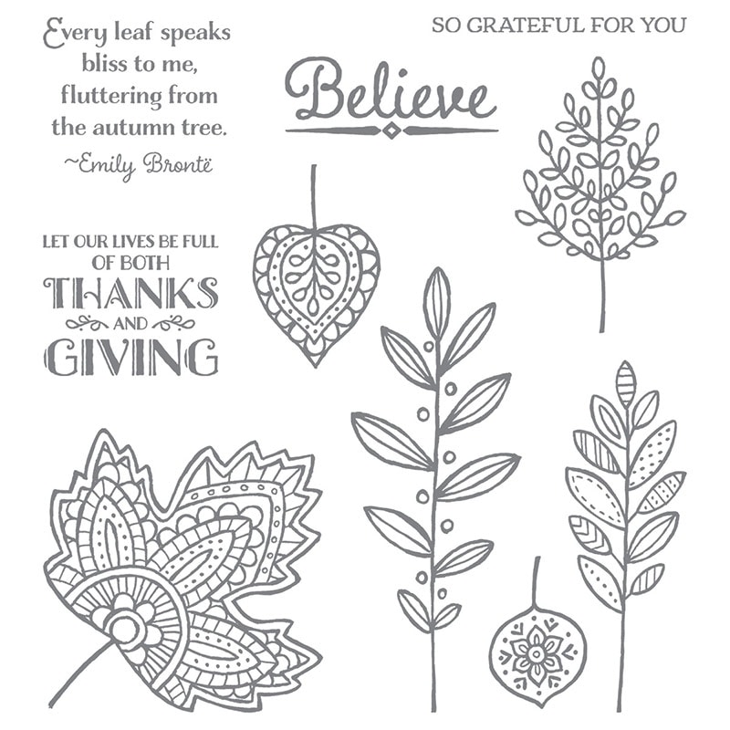 Lighthearted Leaves stamp set