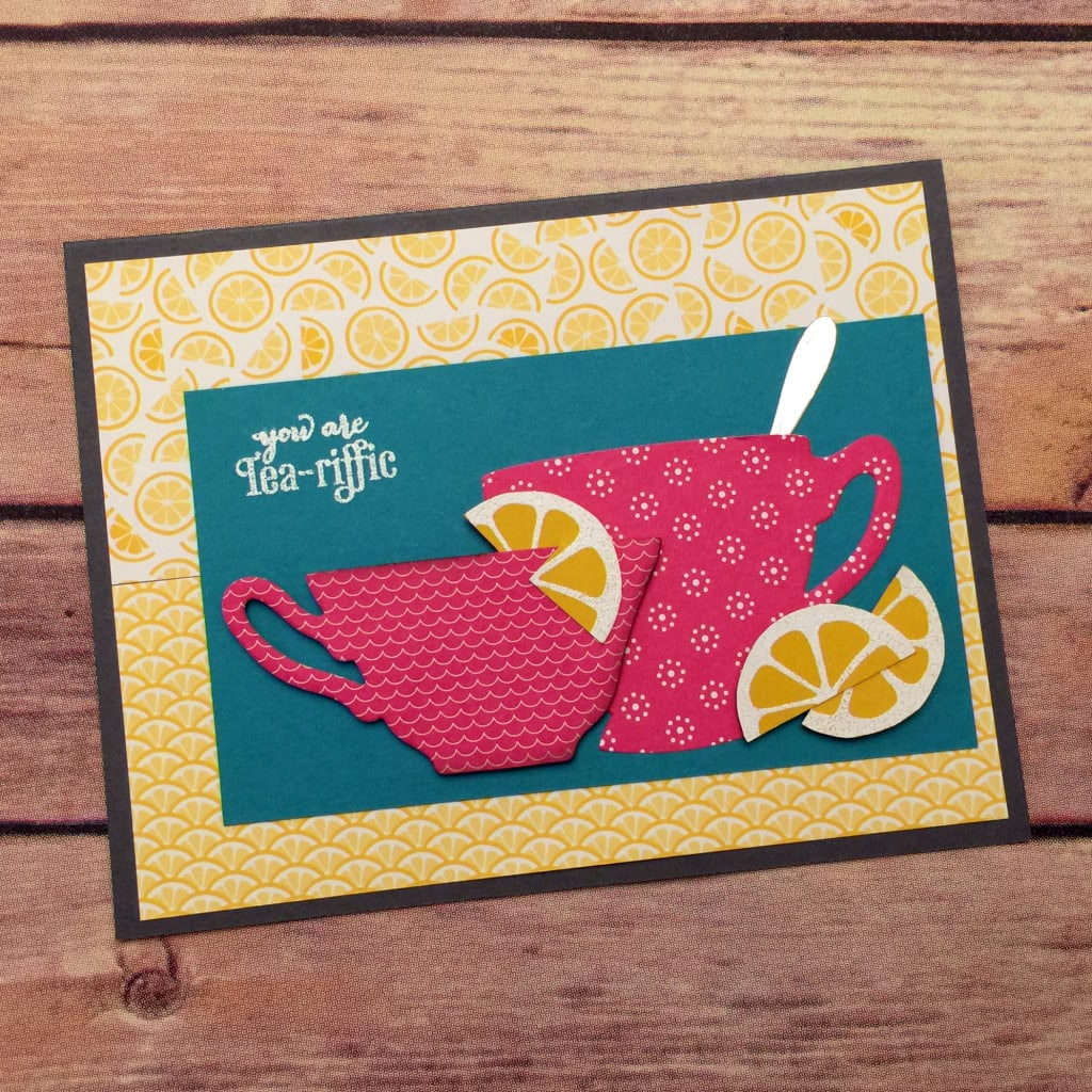 you're tea-riffic cups and lemons c