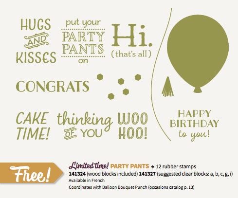Party Pants stamp set