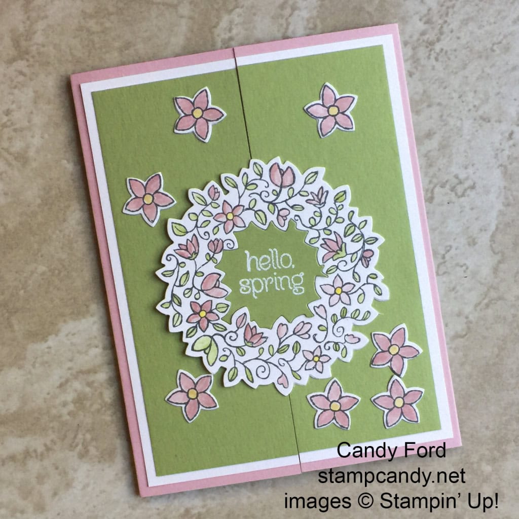 hello spring card f