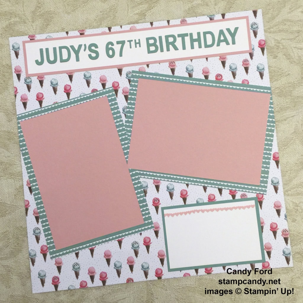 HB class scrapbook page a