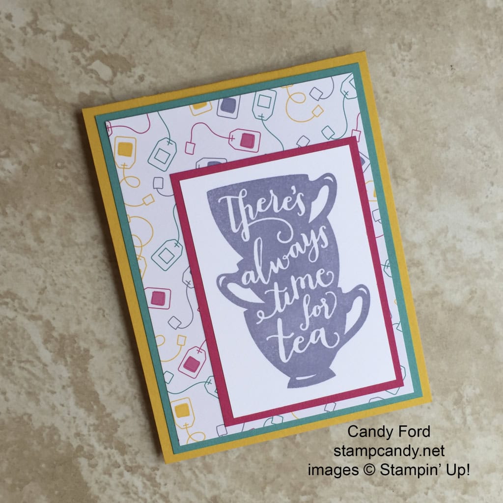 cuppa class time for tea card a