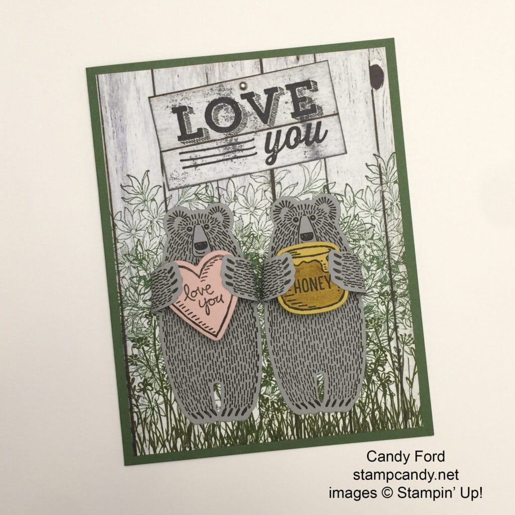 Bear Hugs Love you honey card b