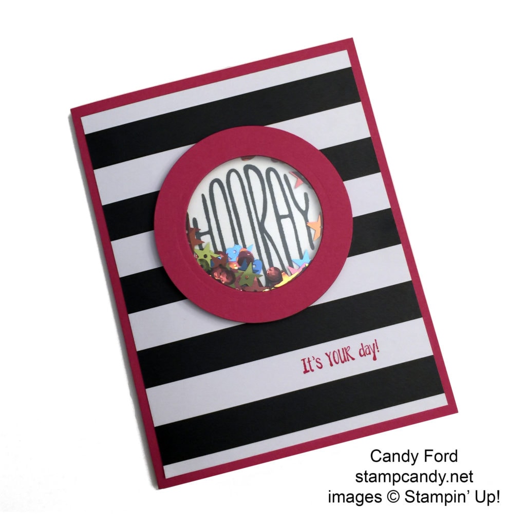 Hooray shaker card c