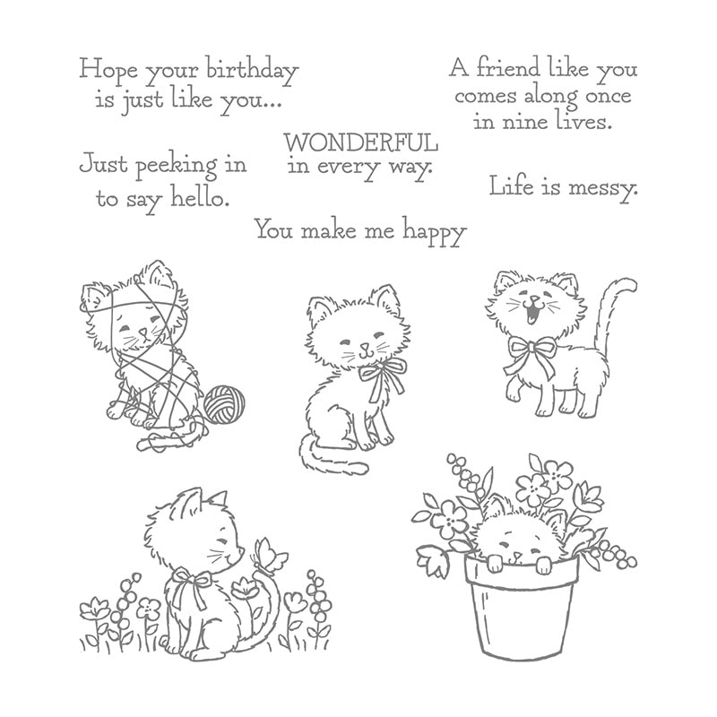 Pretty Kitty stamp set
