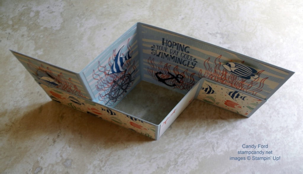 z fold fish card d