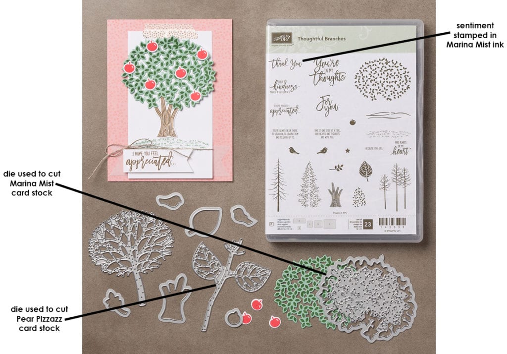 Thoughtful Branches bundle for hydrangea card
