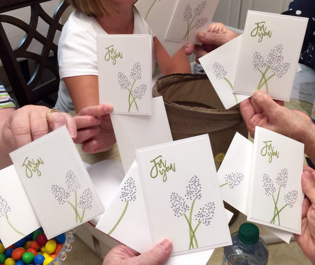 flower note card & envelope - group b