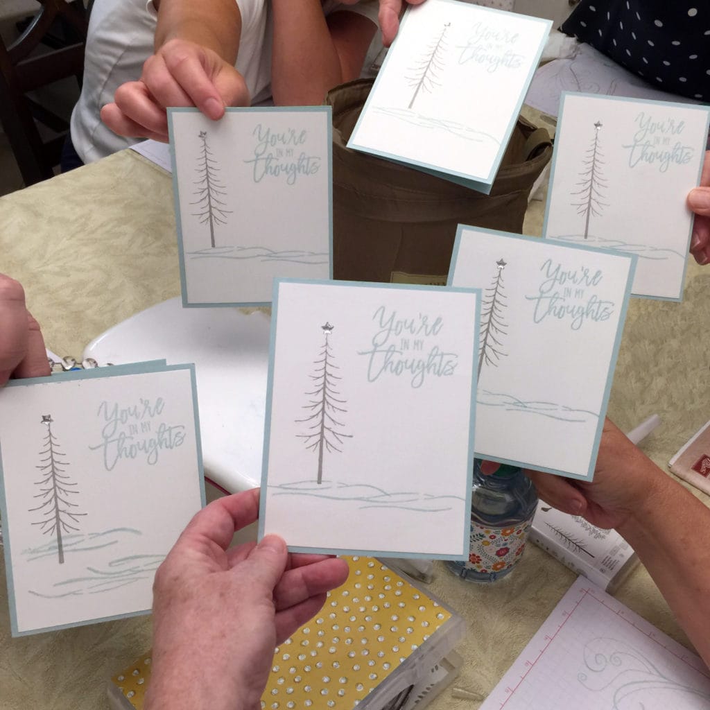 snow tree card - group b