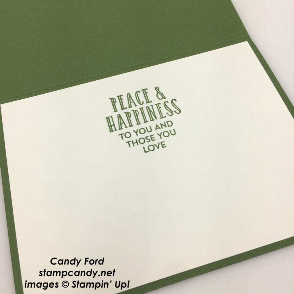 panda in christmas trees card a