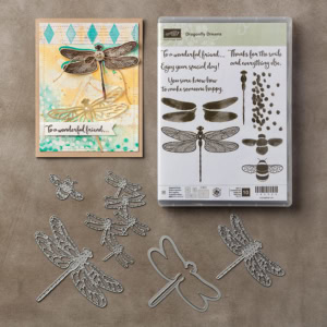 Dragonfly Dreams bundle, stamp set, Detailed Dragonfly Thinlits Dies, Stampin' Up! #stampcandy