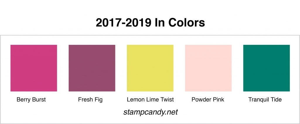 2017-2019 In Colors by Stampin' Up! #stampcandy