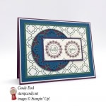 Make this card with the new Eastern Palace Suite: Eastern Beauty stamp set, Eastern Medallions Thinlits dies, Eastern Palace DSP paper, by Stampin' Up! #stampcandy