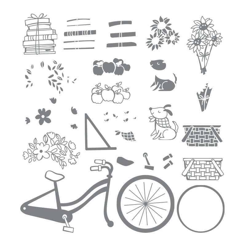 Bike Ride stamp set coordinates with the Build a Bike Framelits Dies by Stampin' Up! #stampcandy