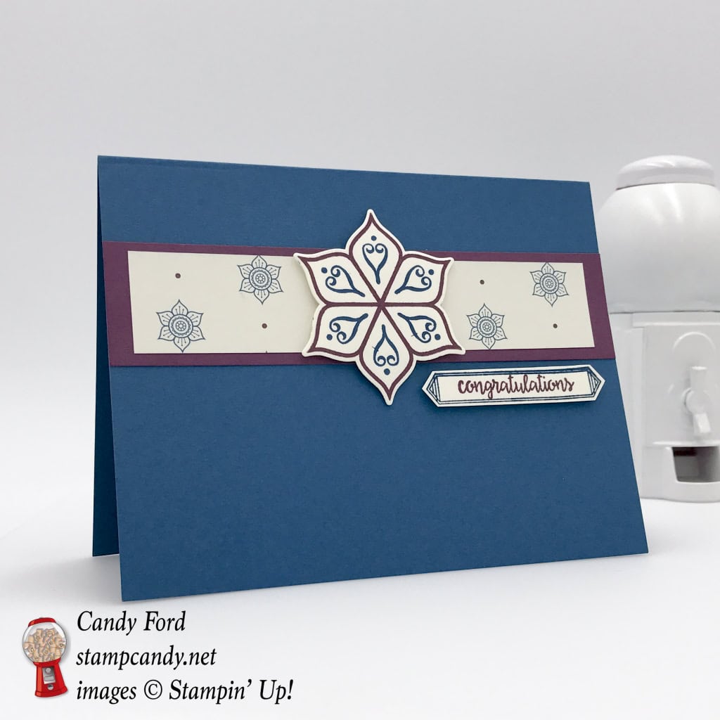Eastern Palace DSP one sheet wonder 8 of 12. Stampin' Up! #stampcandy
