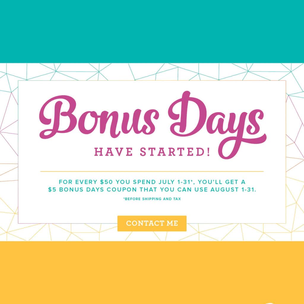 Bonus Days Are Back Stamp Candy