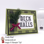 Christmas card made with Carols of Christmas stamp set