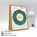 Beautiful Bouquet stamp set, Delicate White Doilies, Iridescent Sequin Assortment, by Stampin' Up! stampinup stampin up su #stampcandy