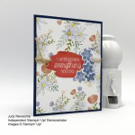 Just Add Text stamp set, Colorful Seasons stamps set, Delightful Daisy DSP by Stampin' Up! #stampcandy