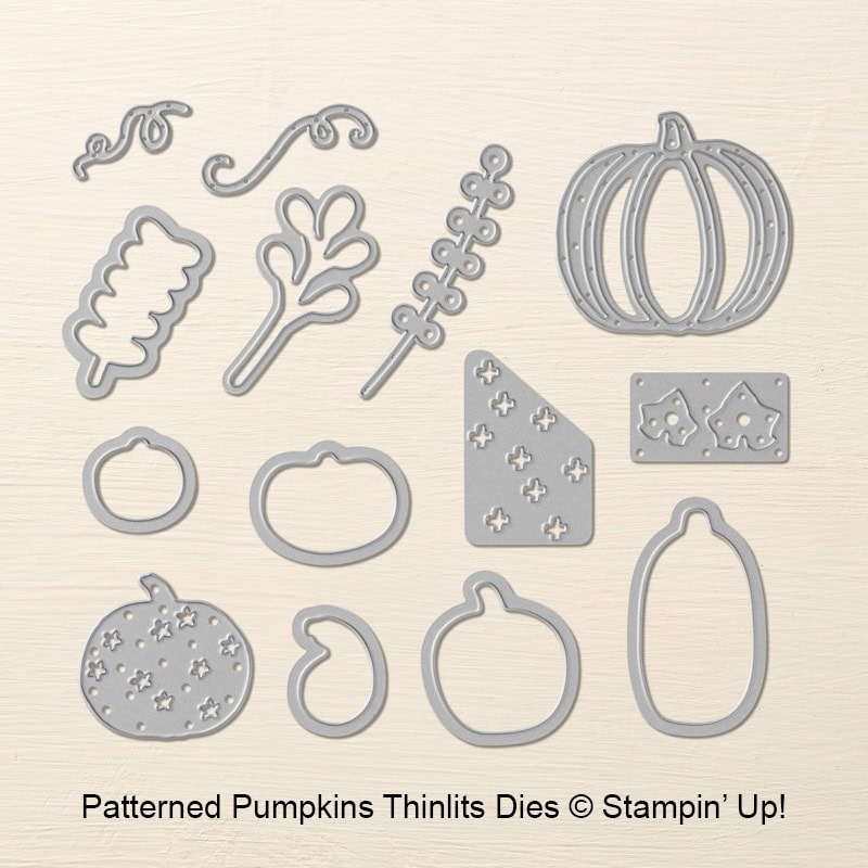 Patterned Pumpkins Thinlits Dies by Stampin' Up! #stampcandy