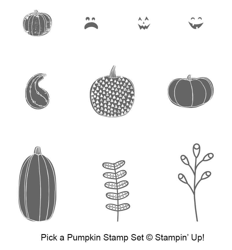 Pick a Pumpkin stamp set by Stampin' Up! #stampcandy