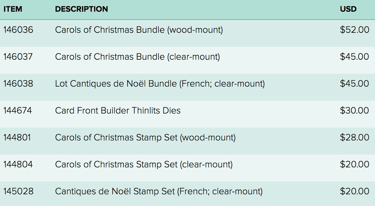 Carols of Christmas stamp set and bundle, Card Front Builder Thinlits Dies, by Stampin' Up! #stampcandy