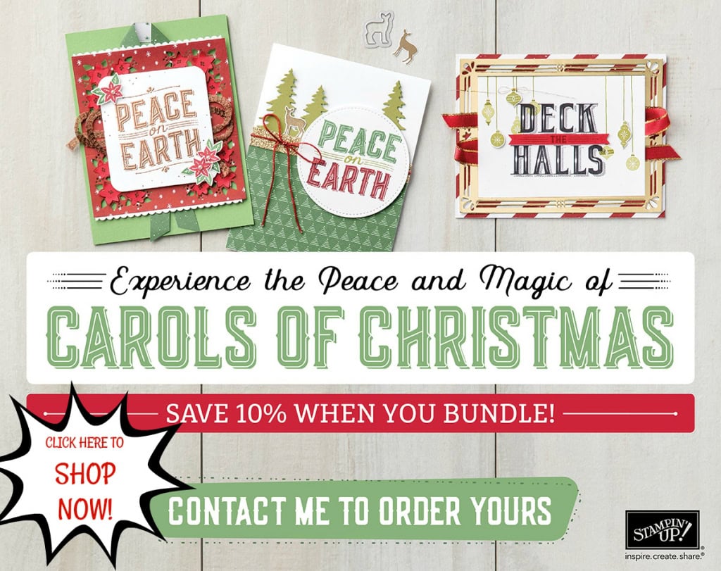 Carols of Christmas Bundle is now available from Stampin' Up! #stampcandy