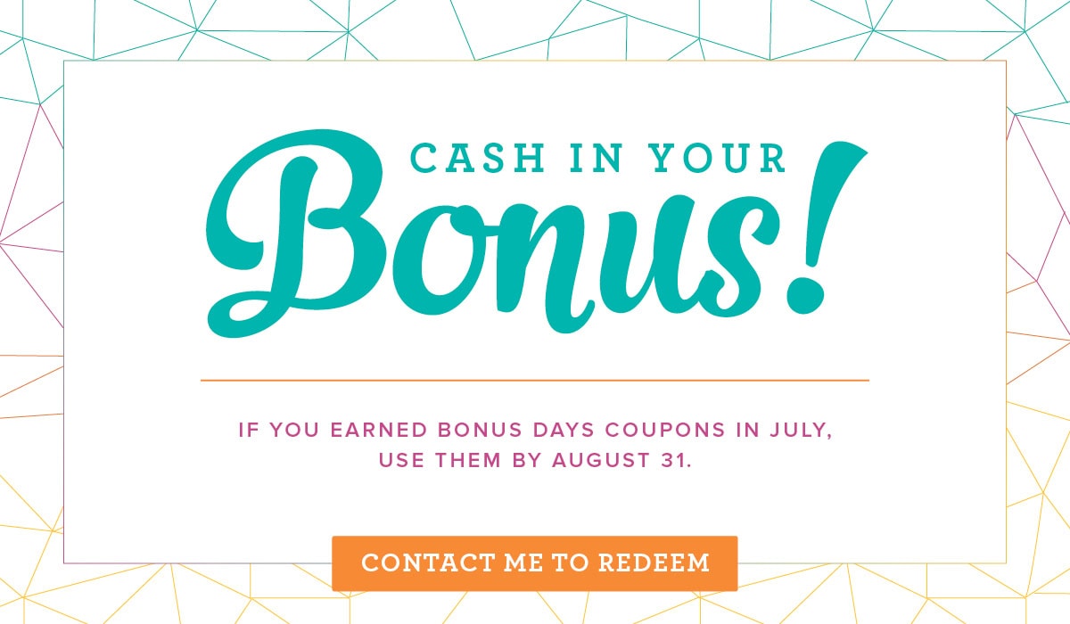 Cash in your Bonus Days coupons now! Stampin' Up! #stampcandy