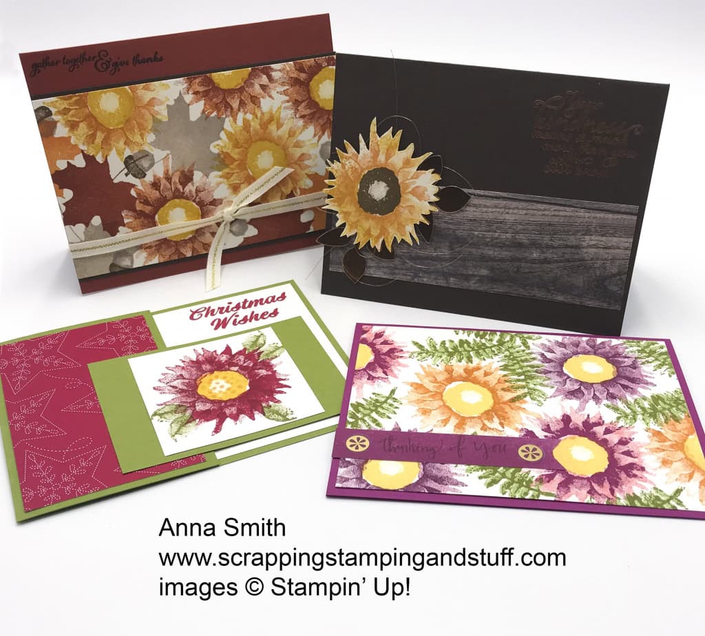 Rising Star swaps by Anna Smith, Painted Harvest bundle by Stampin' Up!