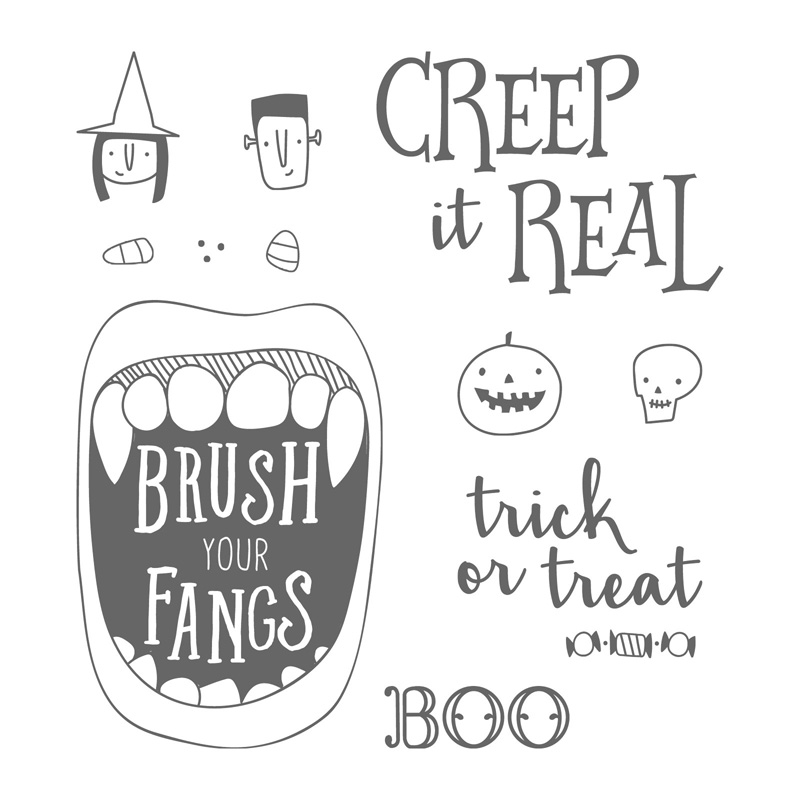 Creep It Real stamp set by Stampin' Up! #stampcandy