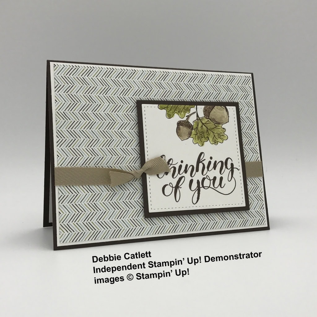 Debbie Catlett's Count Your Blessings swap card for 09-2017 Candy Hearts meeting, Stampin' Up!