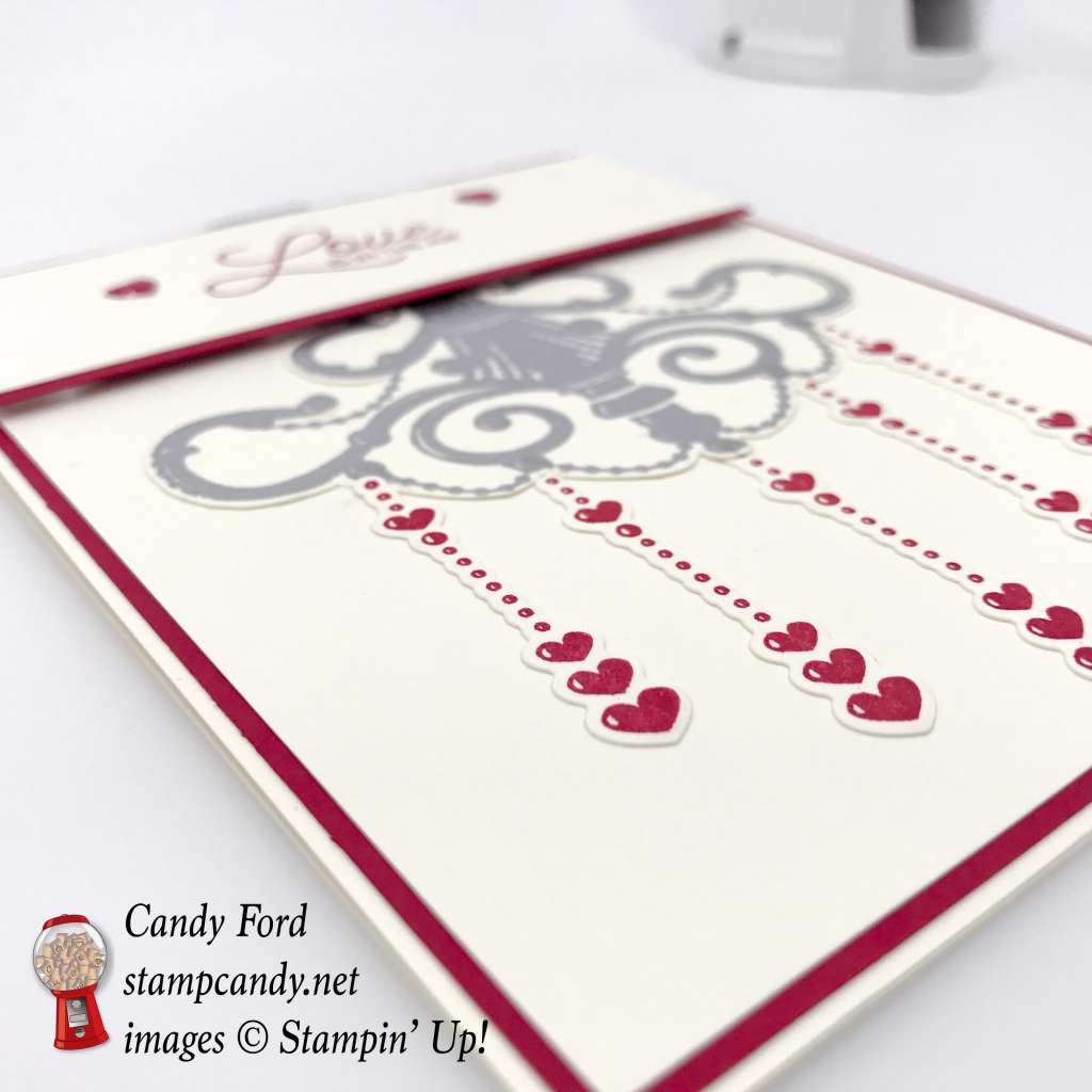 Love is in the Air card made with the Season to Sparkle bundle by Stampin' Up! #stampcandy