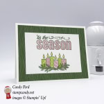 Merry Patterns stamp set, Quilted Christmas DSP, 'Tis the season, Christmas card, Stampin' Up! #stampcandy