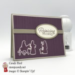 Night of Bethlehem stamp set Edgelit Dies, Christmas card, Rising Star swap, Stampin' Up! #stampcandy