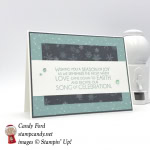 Night of Bethlehem stamp set Edgelit Dies, Christmas card, Rising Star swap, Stampin' Up! #stampcandy