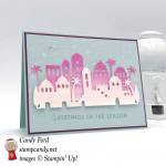 Night of Bethlehem stamp set Edgelit Dies, Christmas card, Rising Star swap, Stampin' Up! #stampcandy