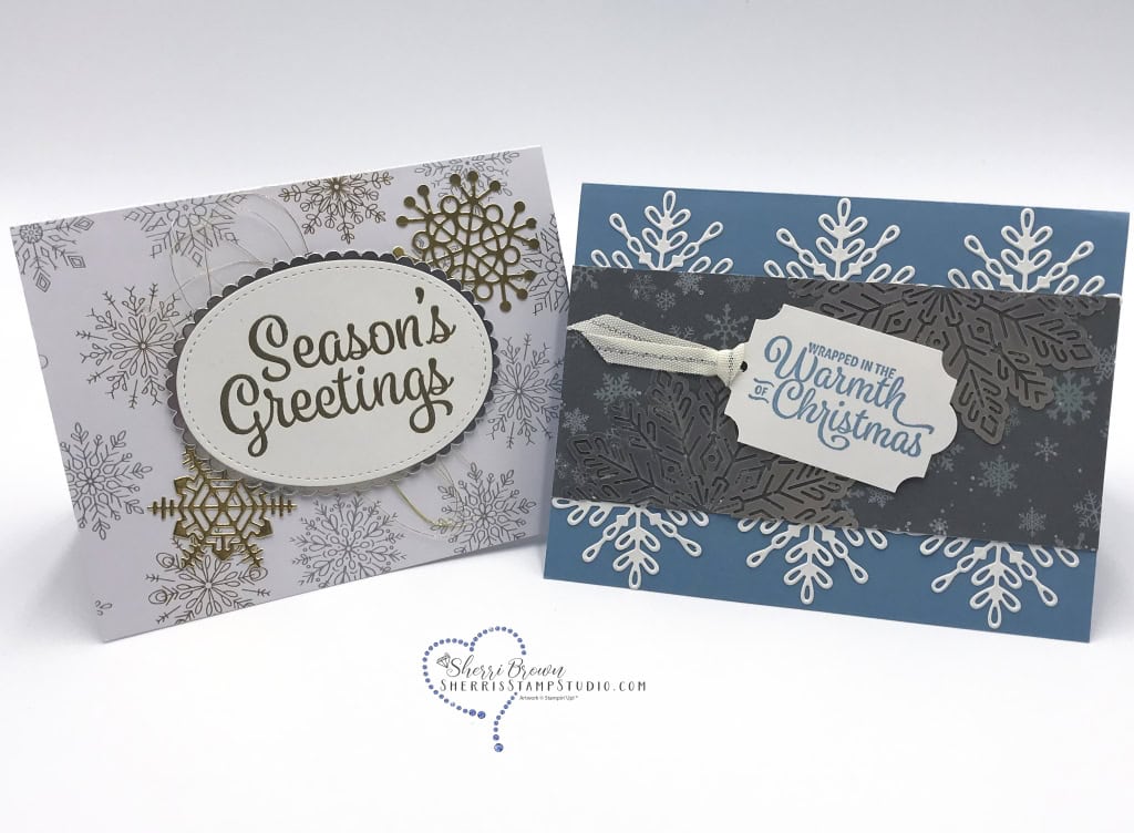 Rising Star swaps, Sherri Brown, Snowflake Sentiments bundle by Stampin' Up!