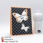 Fun Blutterfly Belated Birthday card made using Happy Birthday Gorgeous by Stampin' Up! made by Stamp Candy