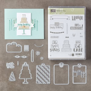 Celebration Time Bundle (Celebration Time stamp set and Celebration Thinlits Dies) by Stampin' Up!